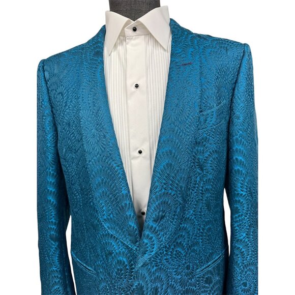 Tom Ford Blue Patterned Blazer - Picture 5 of 14